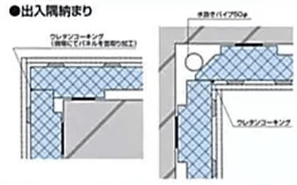 出入隅納まり